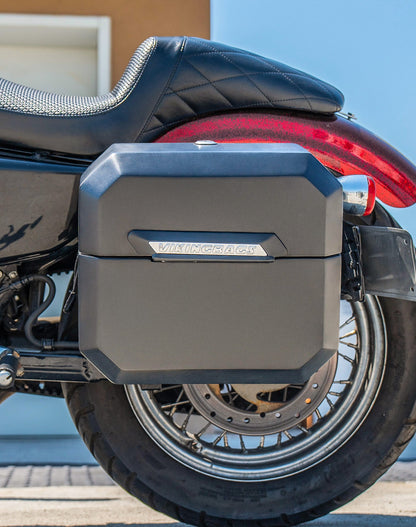 20L - Outlaw Quick-Mount Small Harley Sportster Seventy Two 72 XL1200V Matte Hard Alforjas