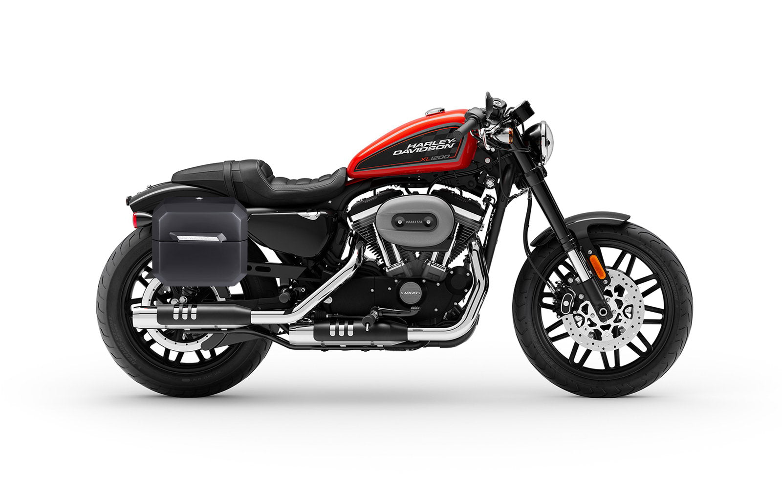20L - Outlaw Quick-Mount Small Harley Sportster Roadster XL1200CX Matte Hard Alforjas
