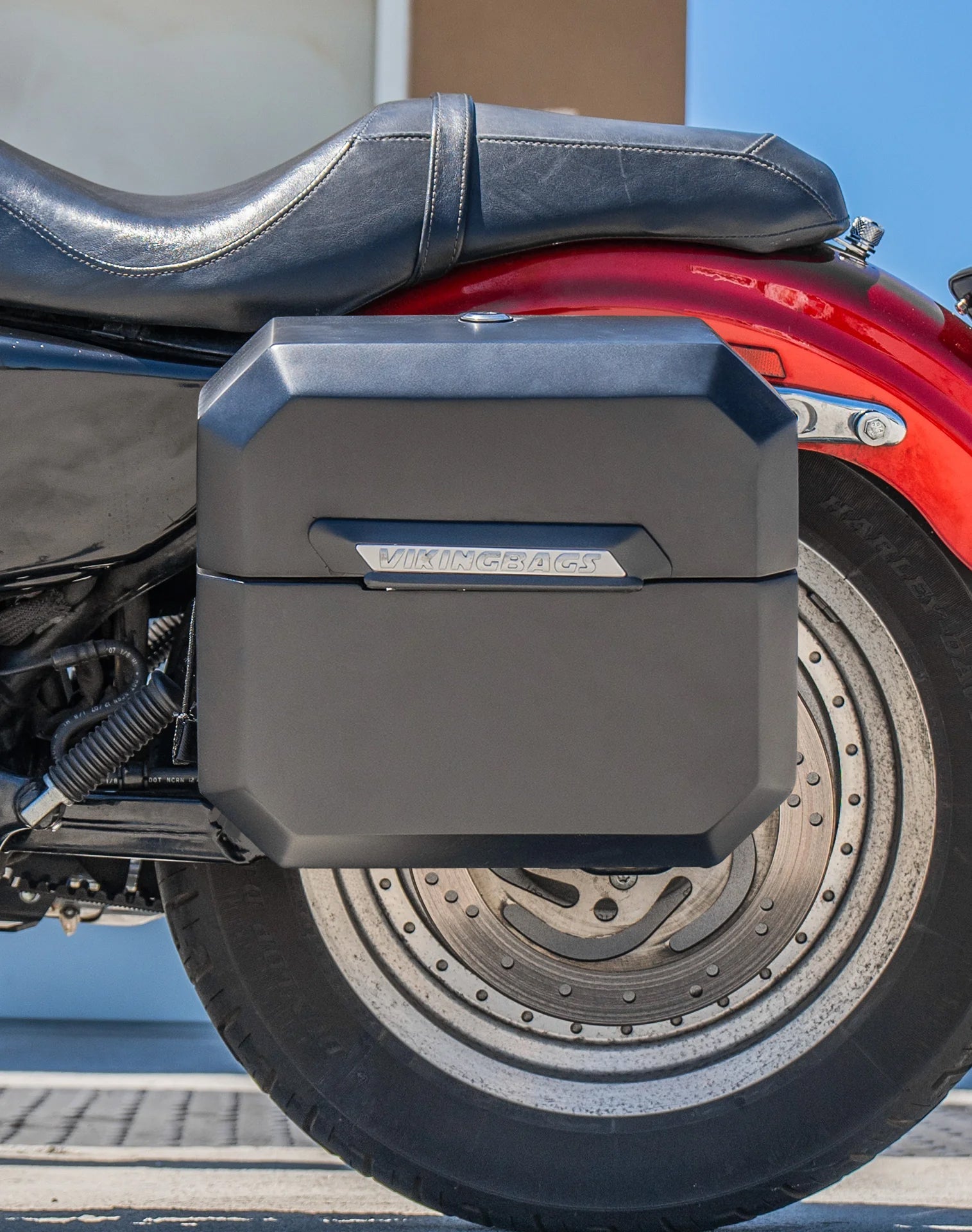 20L - Outlaw Quick-Mount Small Harley Sportster 883 Custom XL883C Matte Hard Alforjas
