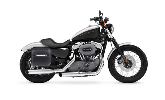 20L - Outlaw Quick-Mount Small Harley Sportster 1200 Nightster XL1200N Matte Hard Alforjas