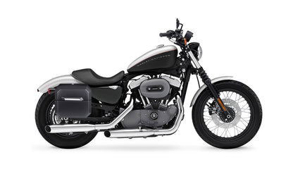 20L - Outlaw Quick-Mount Small Harley Sportster 1200 Nightster XL1200N Matte Hard Alforjas