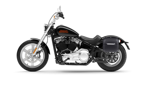 20L - Outlaw Quick-Mount Small Harley Softail Standard FXST Matte Hard Alforjas