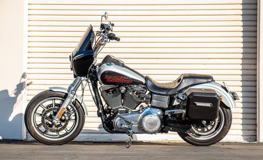 20L - Outlaw Quick-Mount Small Harley Dyna Low Rider FXDL Matte Hard Alforjas