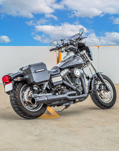 20L - Outlaw Quick-Mount Small Harley Dyna Fat Bob FXDF Matte Hard Alforjas