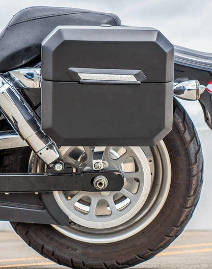 20L - Outlaw Quick-Mount Small Harley Dyna Fat Bob FXDF Matte Hard Alforjas