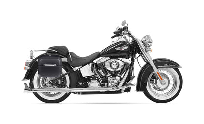 20L - Outlaw Quick-Mount Small Harley Softail Heritage Classic FLSTC/I Matte Hard Alforjas