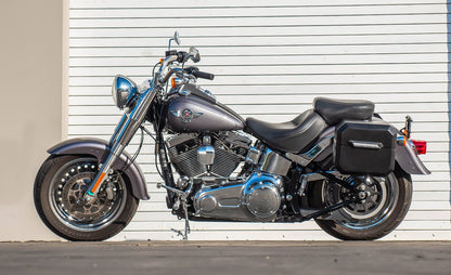 20L - Outlaw Quick-Mount Small Harley Softail Heritage Classic FLSTC/I Matte Hard Alforjas