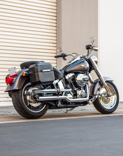 20L - Outlaw Quick-Mount Small Harley Softail Heritage Classic FLSTC/I Matte Hard Alforjas