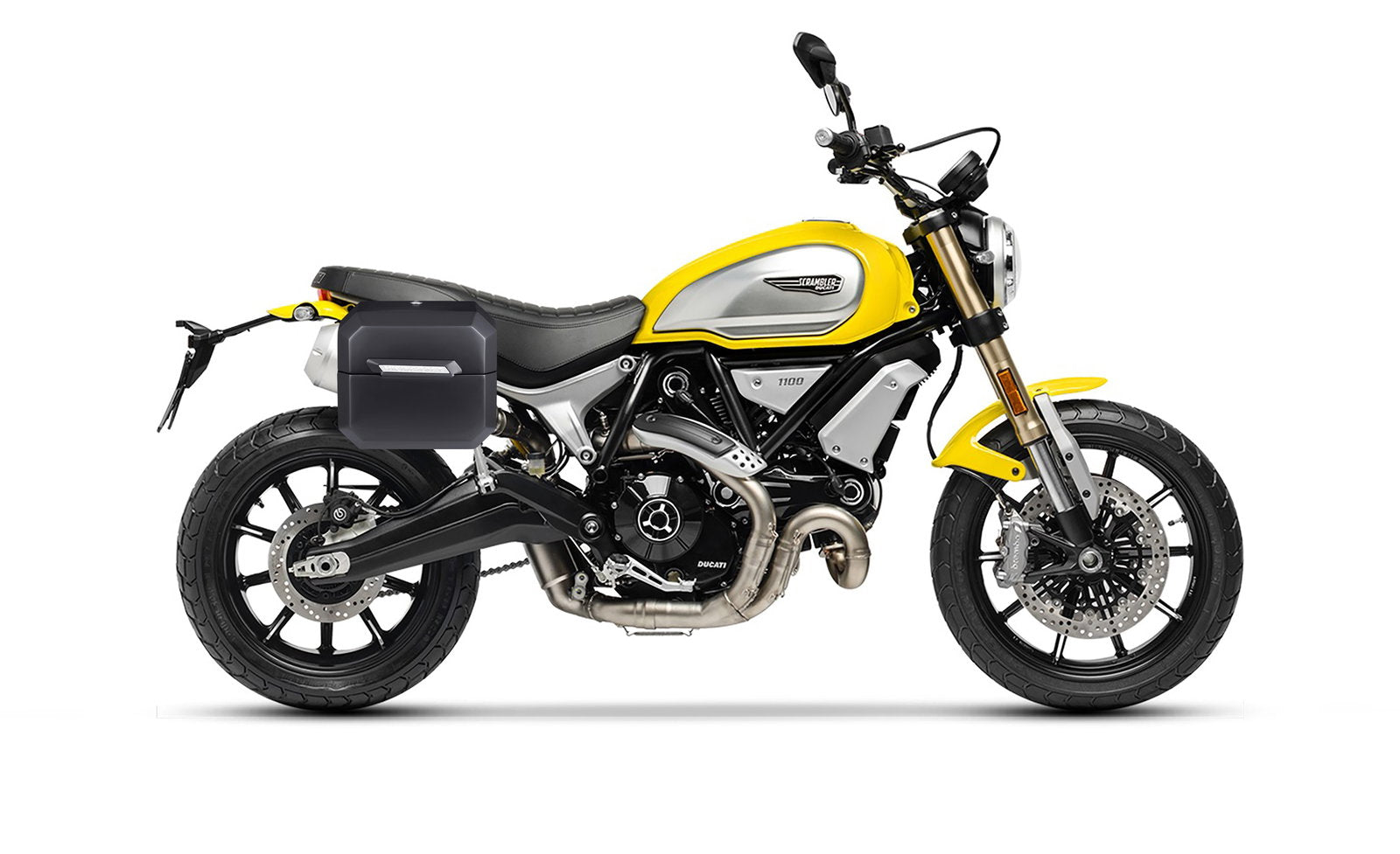 20L - Outlaw Quick-Mount Small Ducati Scrambler 1100/Special/Sport Matte Hard Alforjas