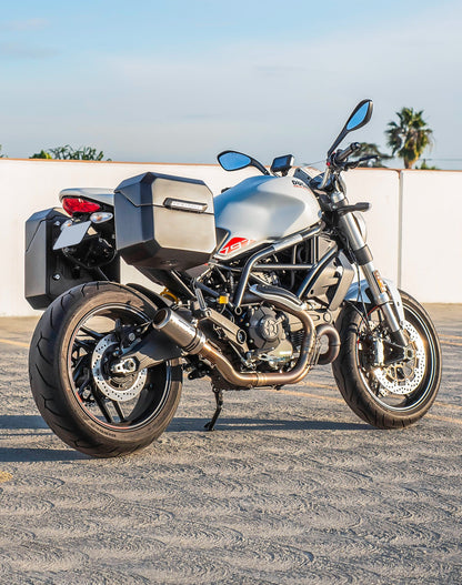 20L - Outlaw Quick-Mount Small Ducati Monster 797 Matte Hard Alforjas