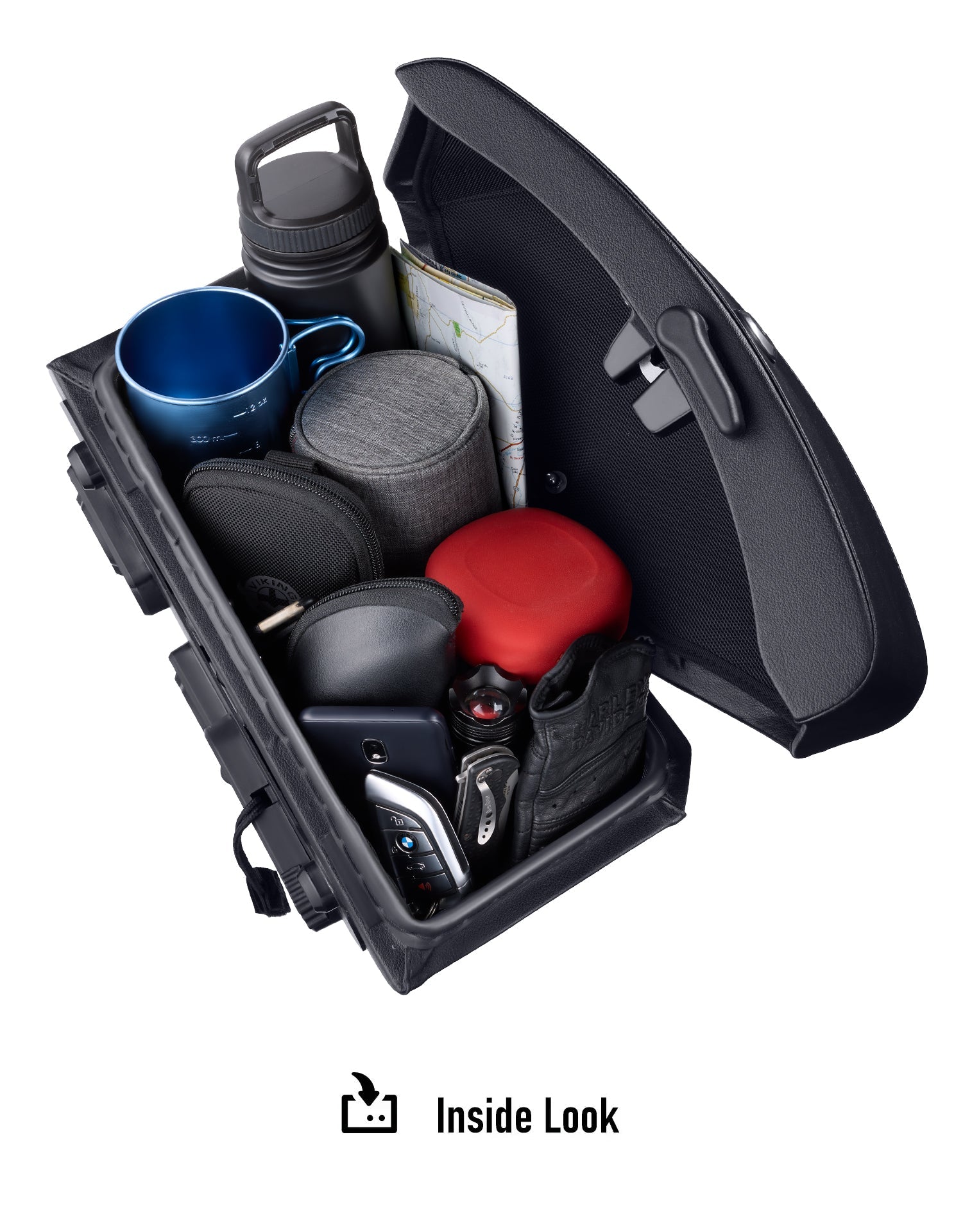 24L - Ironclad Quick-Mount Medium Royal Enfield Himalayan 410 Leather Wrapped Hard Alforjas