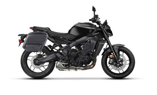24L - Ironclad Quick-Mount Medium Yamaha MT-09 Leather Wrapped Hard Alforjas