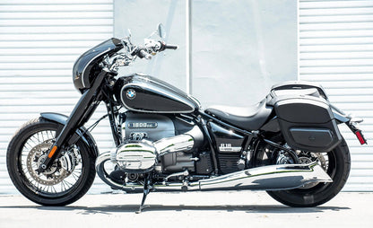 24L - Ironclad Quick-Mount Medium BMW R18 Leather Wrapped Hard Alforjas