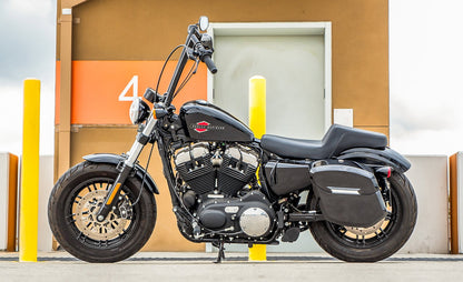 24L - Ironclad Quick-Mount Medium Harley Sportster Forty Eight 48 XL1200X Painted Hard Alforjas