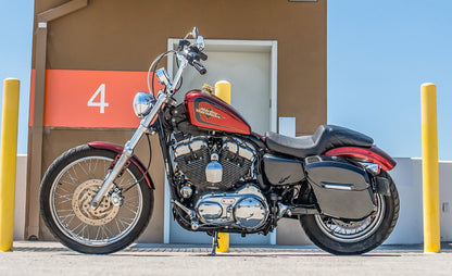 24L - Ironclad Quick-Mount Medium Harley Sportster Seventy Two 72 XL1200V Painted Hard Alforjas