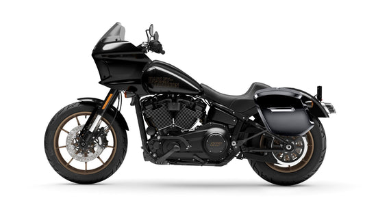24L - Ironclad Quick-Mount Medium Harley Softail Low Rider ST Painted Hard Alforjas