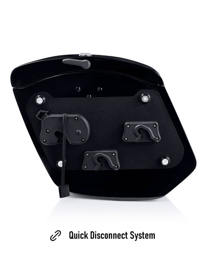 24L - Ironclad Quick-Mount Medium Harley Sportster 883 Low XL883L Painted Hard Alforjas