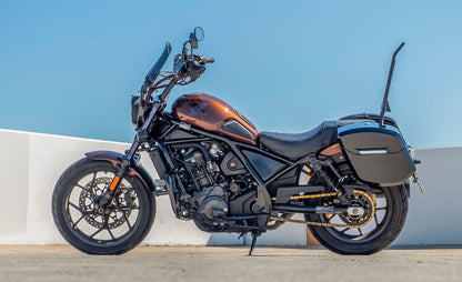 24L - Ironclad Quick-Mount Medium Honda Rebel 1100 Painted Hard Alforjas