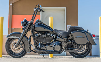 24L - Ironclad Quick-Mount Medium Harley Softail Heritage FLHC/S Painted Hard Alforjas