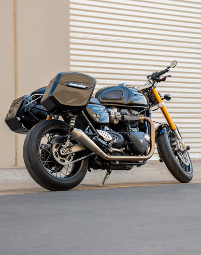 24L - Ironclad Quick-Mount Medium Triumph Thruxton RS Painted Hard Alforjas