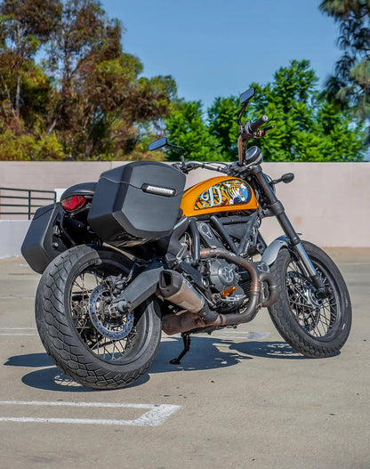 24L - Ironclad Quick-Mount Medium Ducati Scrambler (2014-17) Painted Hard Alforjas
