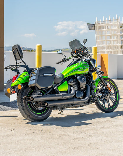 24L - Ironclad Quick-Mount Medium Kawasaki Vulcan 900 Custom Painted Hard Alforjas
