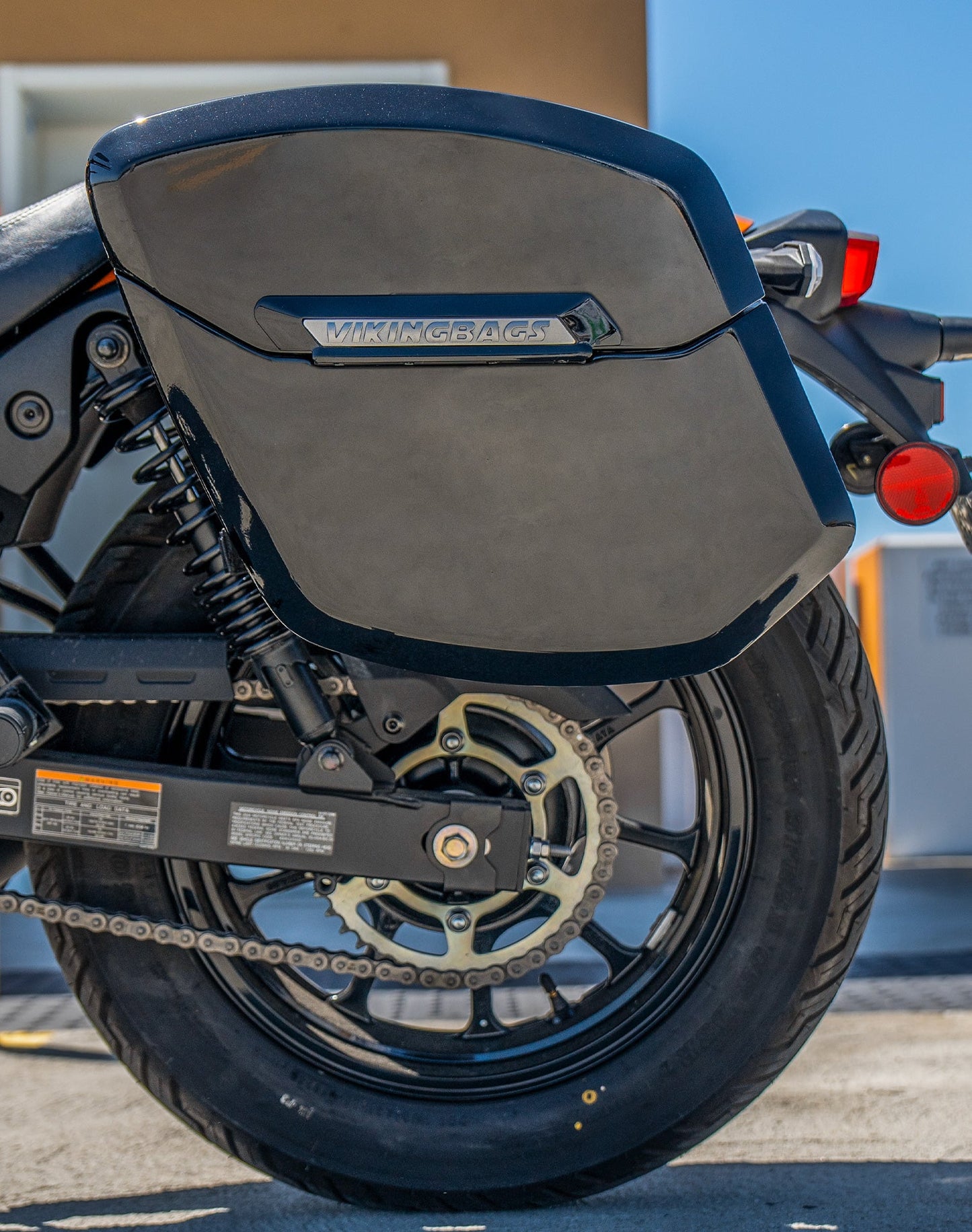 24L - Ironclad Quick-Mount Medium Kawasaki Eliminator 450 Painted Hard Alforjas