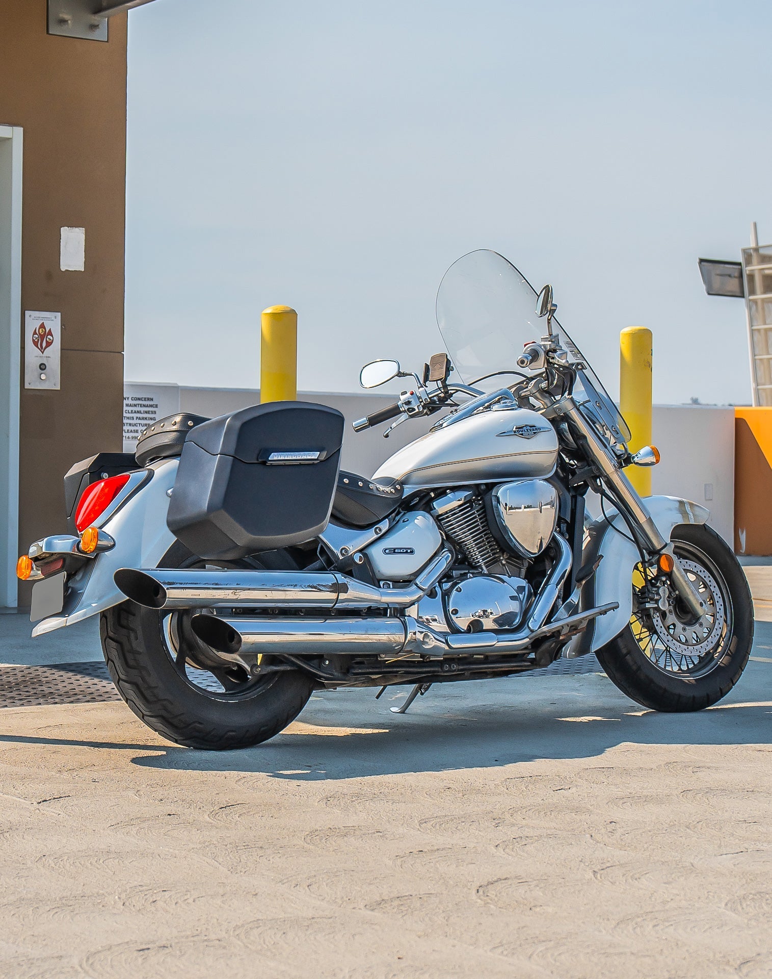 24L - Ironclad Quick-Mount Medium Suzuki Boulevard C50 VL800 Matte Hard Alforjas