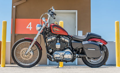 24L - Ironclad Quick-Mount Medium Harley Sportster Seventy Two 72 XL1200V Matte Hard Alforjas