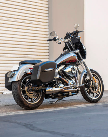 24L - Ironclad Quick-Mount Medium Harley Dyna Wide Glide FXDWG Matte Hard Alforjas