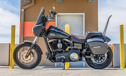 24L - Ironclad Quick-Mount Medium Harley Dyna Street Bob FXDB Matte Hard Alforjas