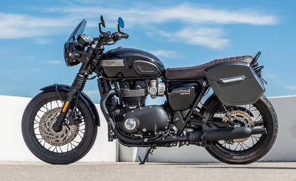 24L - Ironclad Quick-Mount Medium Triumph Bonneville T100 Matte Hard Alforjas
