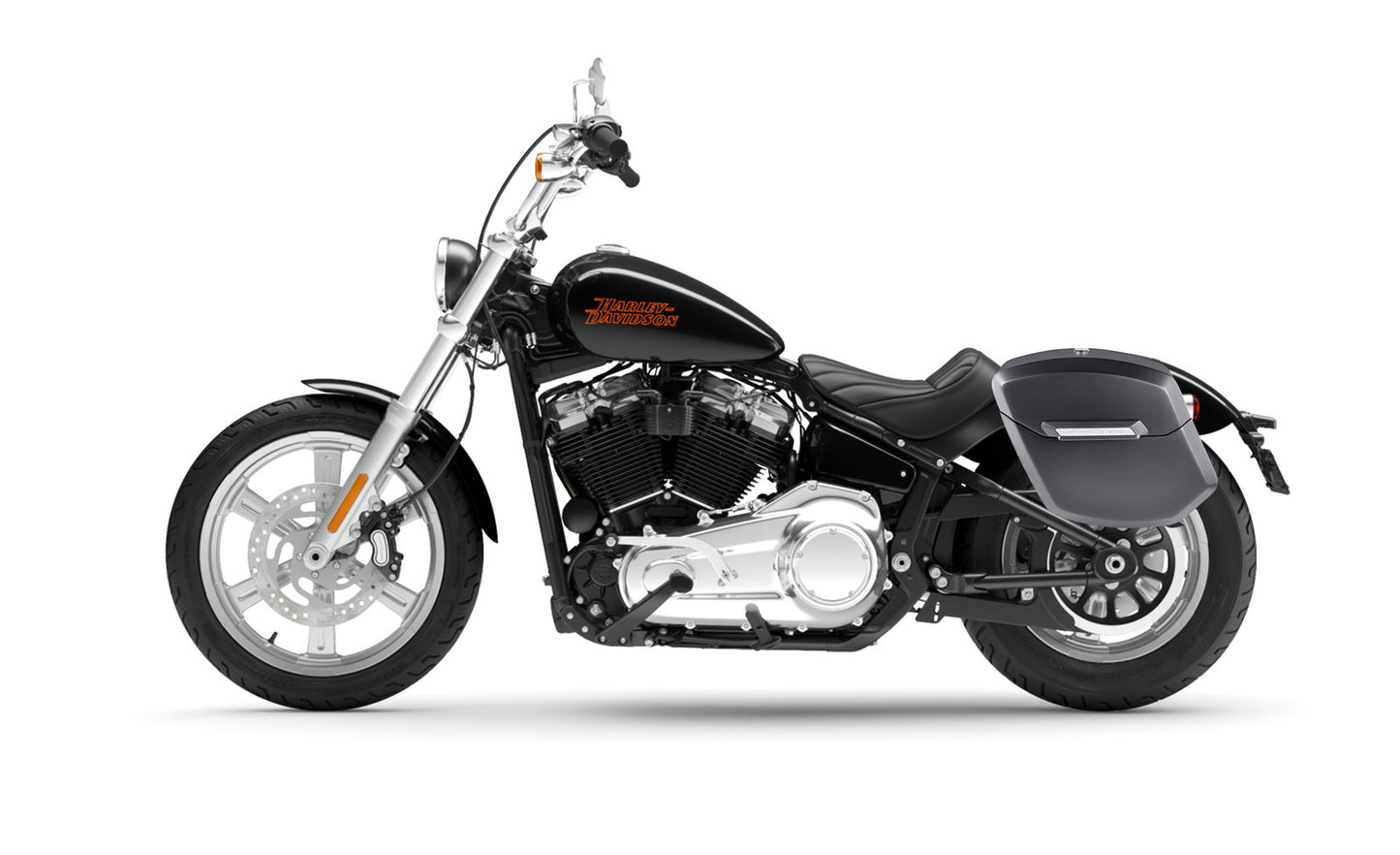 24L - Ironclad Quick-Mount Medium Harley Softail Standard FXST Matte Hard Alforjas