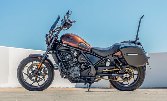 24L - Ironclad Quick-Mount Medium Honda Rebel 1100 Matte Hard Alforjas
