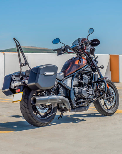 24L - Ironclad Quick-Mount Medium Honda Rebel 1100 Matte Hard Alforjas