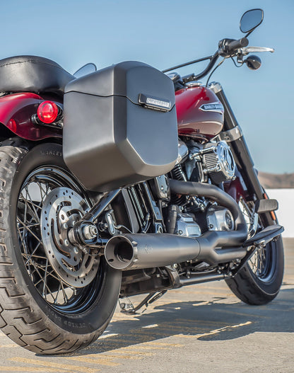 24L - Ironclad Quick-Mount Medium Harley Softail Slim FLSL Matte Hard Alforjas