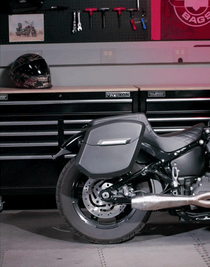 24L - Ironclad Quick-Mount Medium Triumph Bonneville Speedmaster 2018+ Matte Hard Alforjas