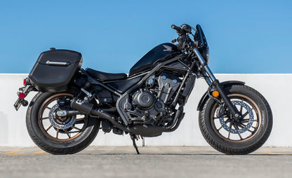 24L - Ironclad Quick-Mount Medium Honda Rebel 300 Matte Hard Alforjas