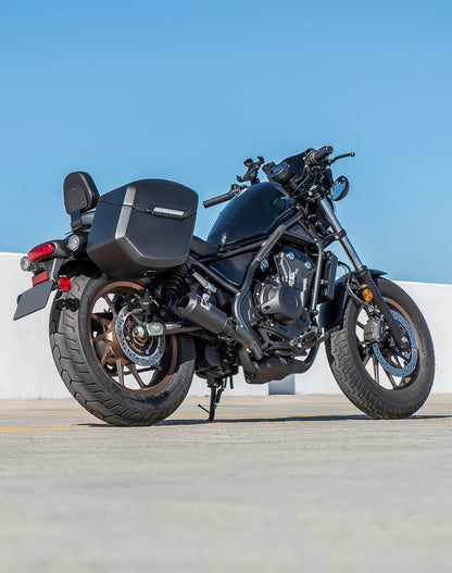 24L - Ironclad Quick-Mount Medium Honda Rebel 300 Matte Hard Alforjas