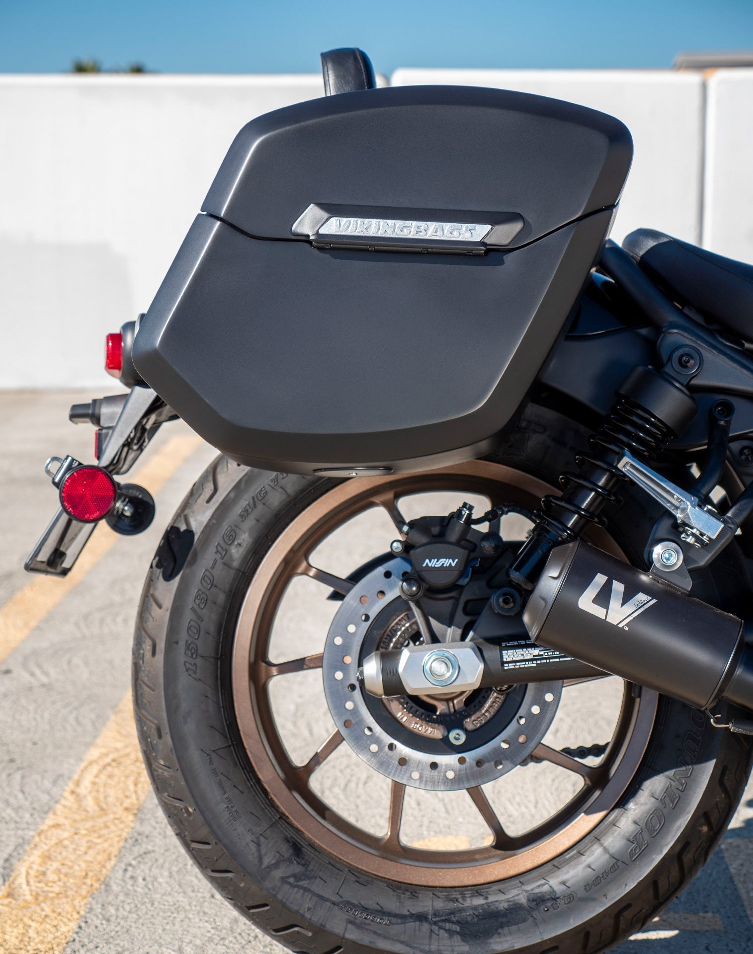 24L - Ironclad Quick-Mount Medium Honda Rebel 300 Matte Hard Alforjas
