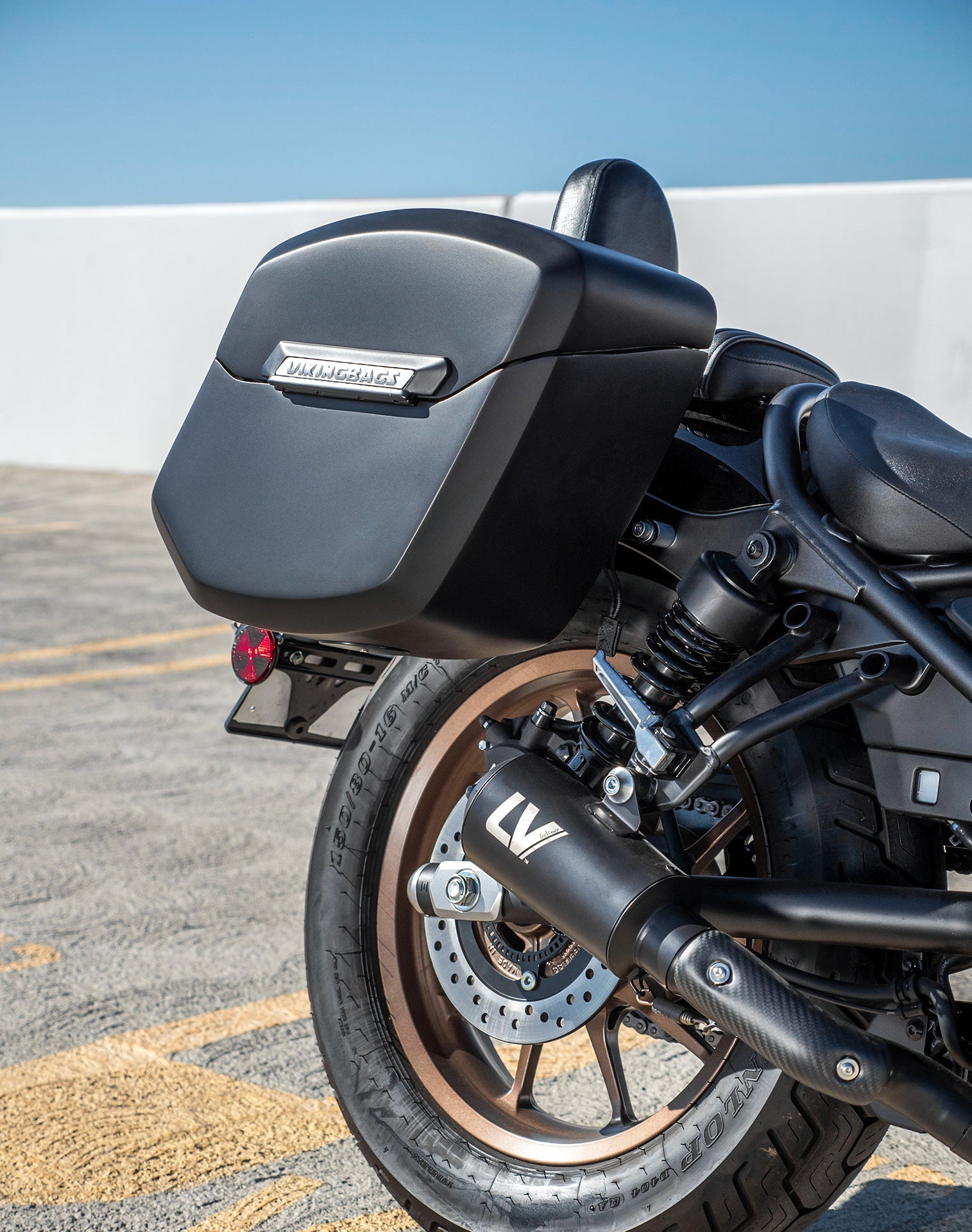 24L - Ironclad Quick-Mount Medium Honda Rebel 300 Matte Hard Alforjas