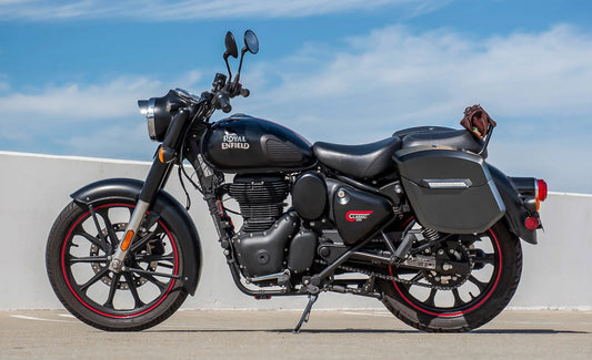 24L - Ironclad Quick-Mount Medium Royal Enfield Classic 350 Matte Hard Alforjas