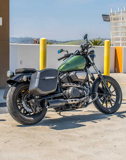 24L - Ironclad Quick-Mount Medium Yamaha Bolt Specific Matte Hard Alforjas