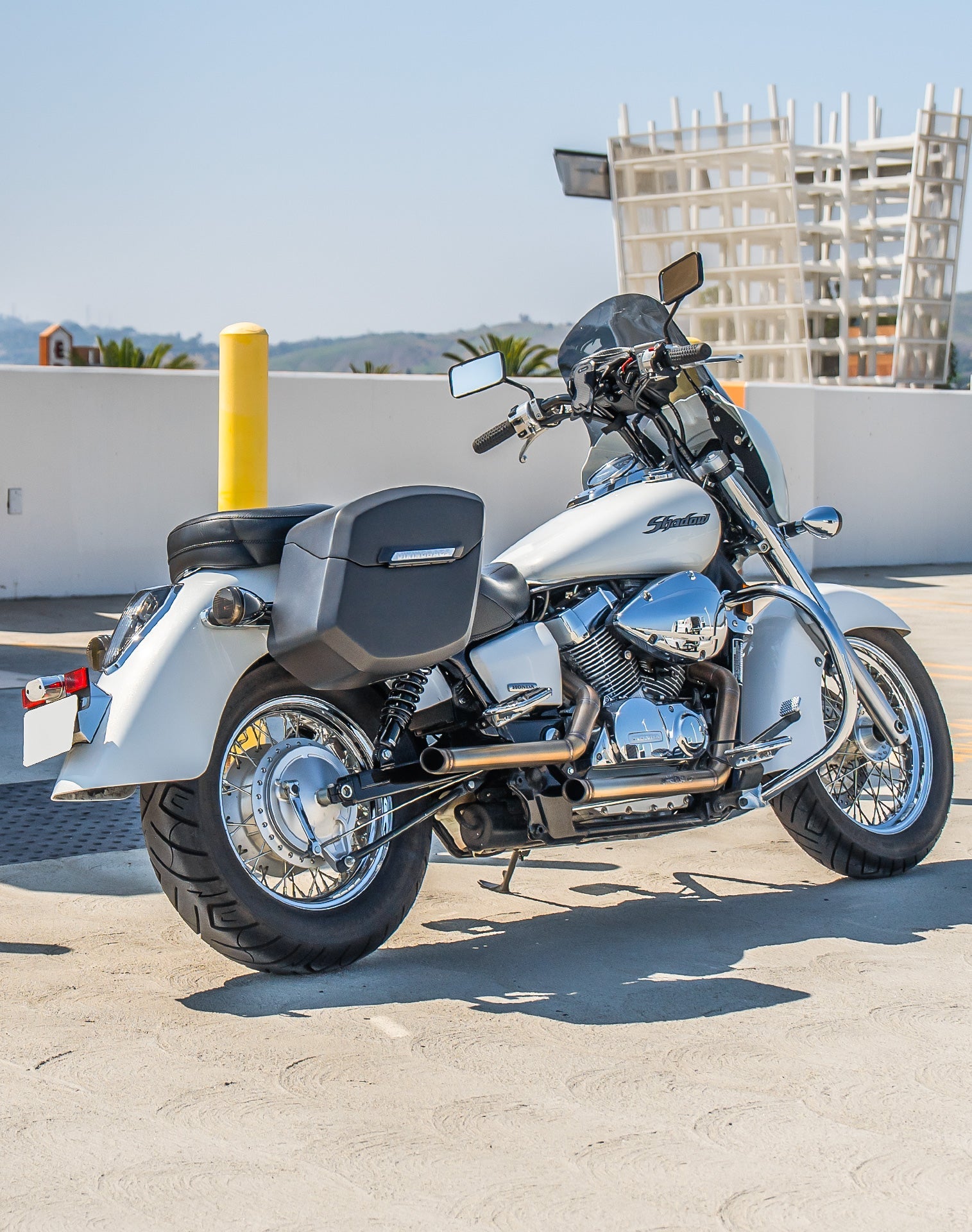 24L - Ironclad Quick-Mount Medium Honda 750 Shadow Aero Matte Hard Alforjas