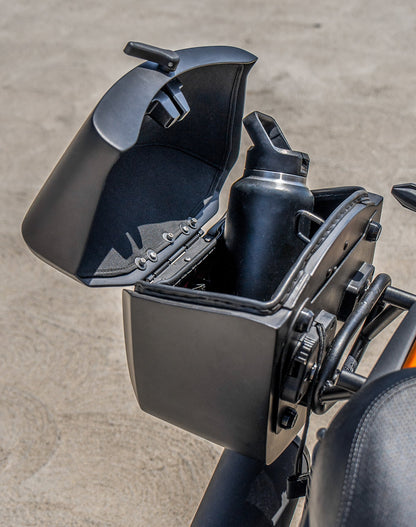 24L - Ironclad Quick-Mount Medium Kawasaki Eliminator 450 Matte Hard Alforjas