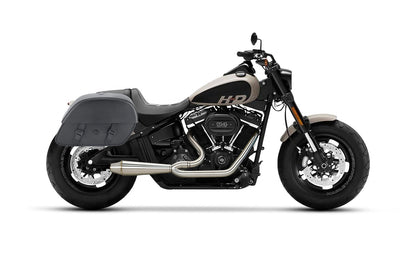 28L - Baelor Quick-Mount Medium Harley Softail Fat Bob FXFB/S Motocicleta Alforjas