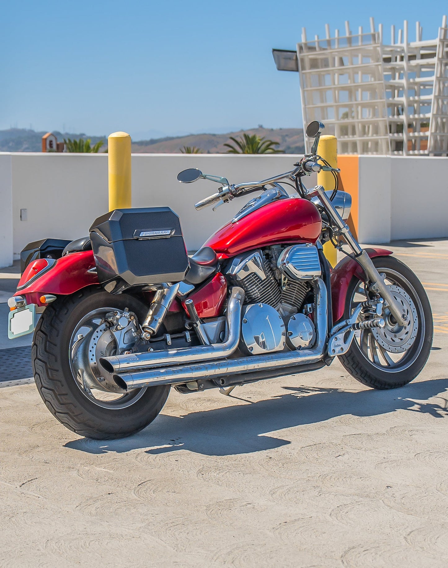 20L - Outlaw Quick-Mount Small Honda VTX 1300 C Painted Hard Alforjas