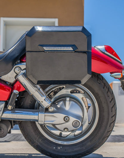 20L - Outlaw Quick-Mount Small Honda VTX 1300 C Painted Hard Alforjas