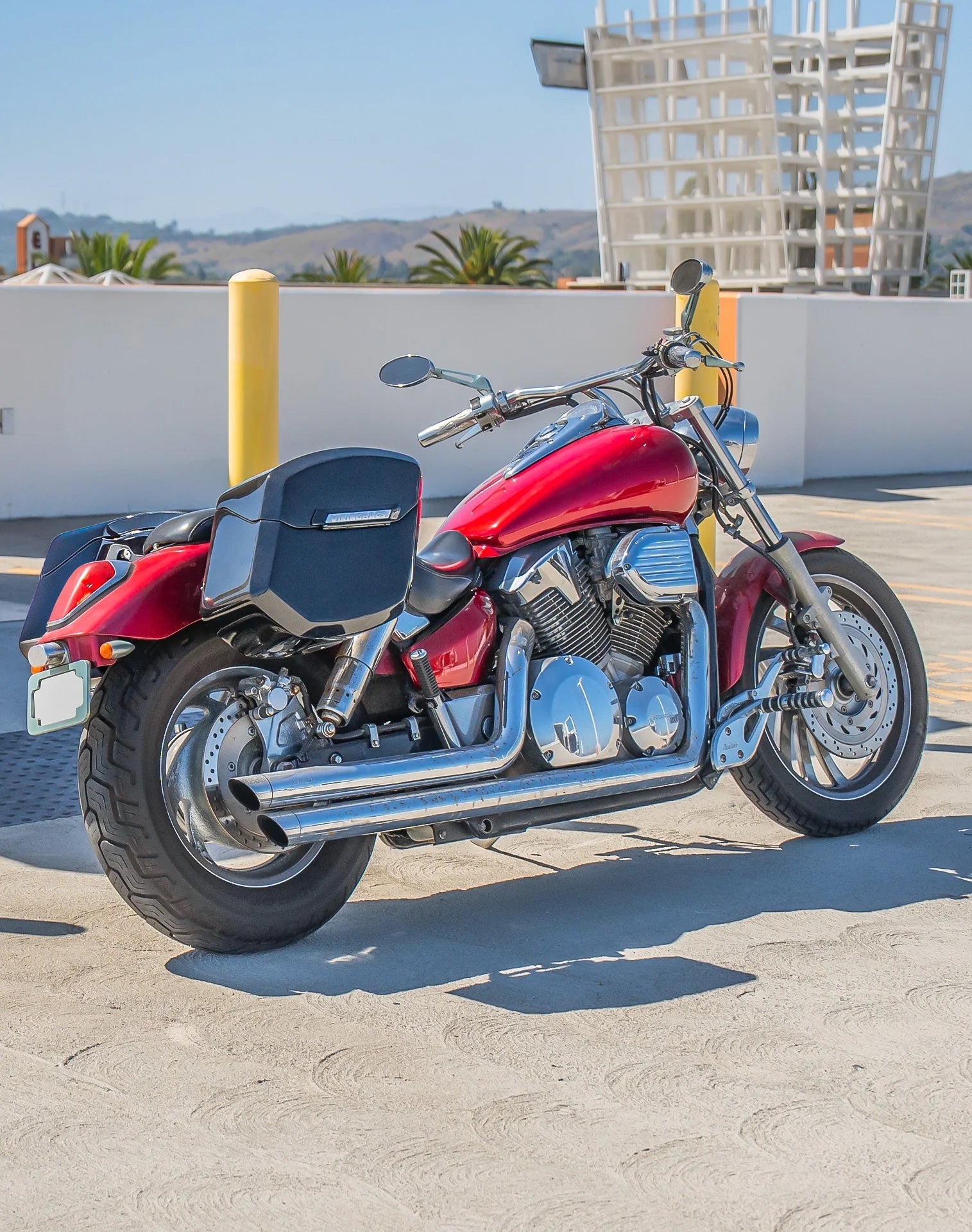 24L - Ironclad Quick-Mount Medium Honda VTX 1300 C Painted Hard Alforjas
