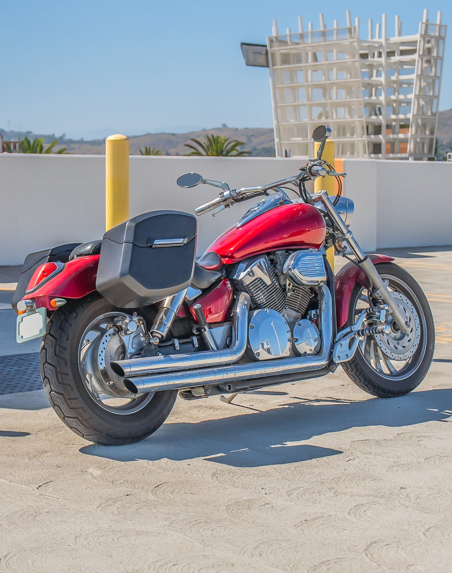 24L - Ironclad Quick-Mount Medium Honda VTX 1300 C Matte Hard Alforjas